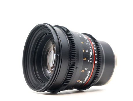 Samyang 50mm T1.5 VDSLR AS UMC - Sony E-fattning