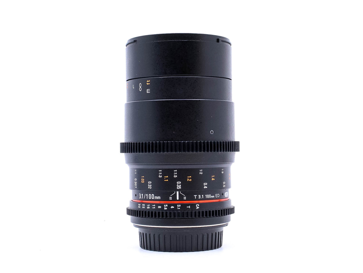 Walimex Pro 100mm T3.1 Macro - Canon EF-fattning · imagen principal