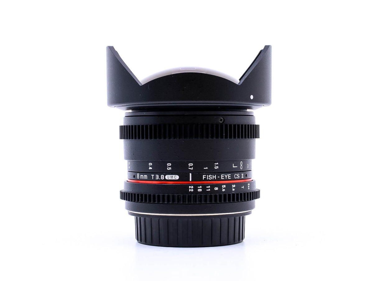 Walimex Pro 8mm T3.8 CS Fisheye II - Canon EF-fattning · imagen principal