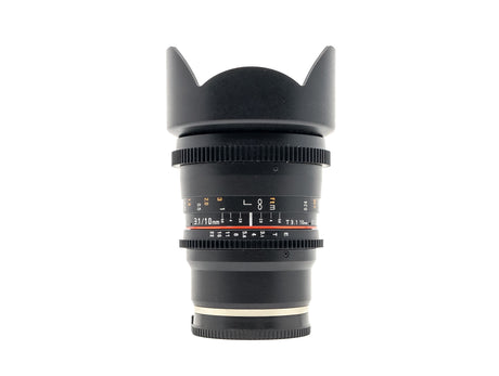 Samyang 10mm T3.1 VDSLR ED AS NCS CS II - Sony E-fattning