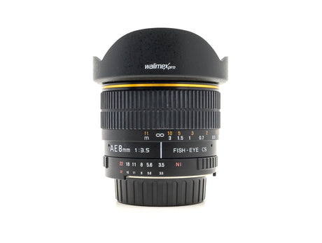 Walimex Pro 8mm f/3.5 AE Fisheye - Nikon Fattning