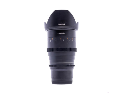Samyang 35mm T1.5 Cine VDSLR MK2 - Sony FE-fattning