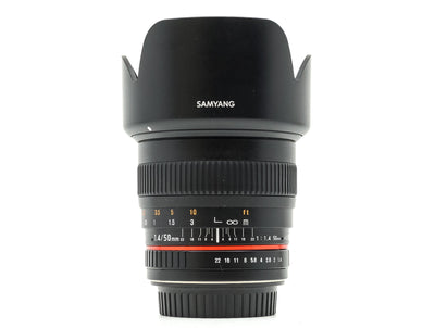 Samyang 50mm f/1.4 AS UMC - Canon EF-fattning