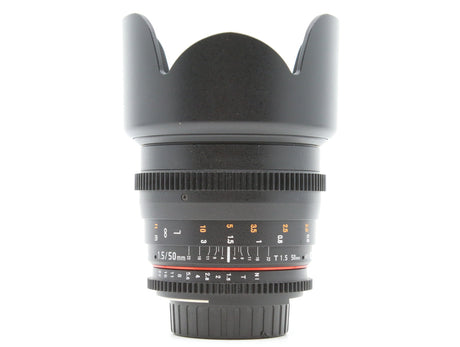 Samyang 50mm T1.5 VDSLR AS UMC - Nikon-fattning