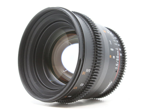 Samyang 50mm T1.5 VDSLR AS UMC - Nikon-fattning