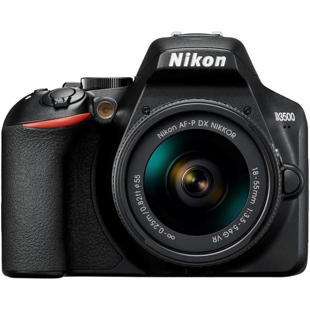 Systemkamera D3500 - Svart + Nikon AF-P DX Nikkor 18-55mm f/3.5-5.6G VR f/3.5-5.6 · imagen principal