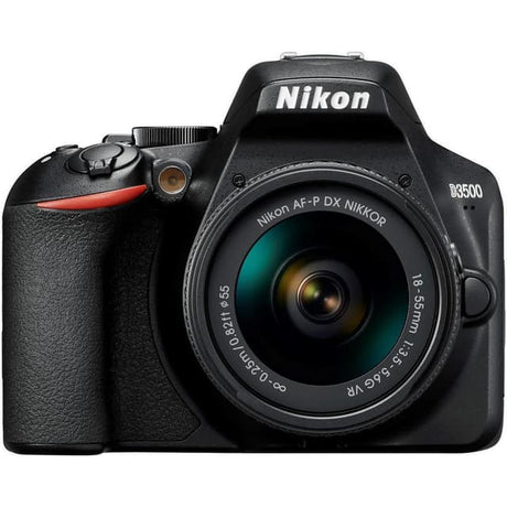 SLR D3500 - Black + Nikon AF-P DX Nikkor 18-55mm f/3.5-5.6G VR f/3.5-5.6 