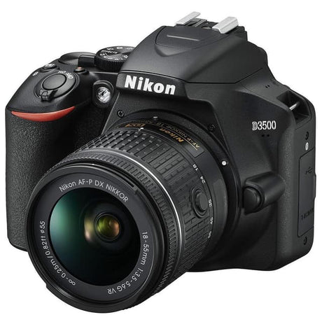 SLR D3500 - Black + Nikon AF-P DX Nikkor 18-55mm f/3.5-5.6G VR f/3.5-5.6 