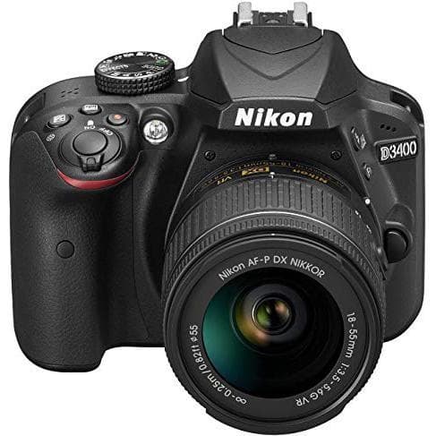 SLR D3400 - Black + Nikon Nikon AF-P DX Nikkor 18-55 mm f/3.5-5.6G VR de segunda mano en Camera Market