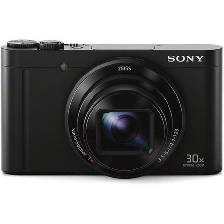 Cyber-shot DSC-WX500 Compact Camera - Svart + ZEISS ZEISS Vario-Sonnar T* 24-720 mm f/3.5-6.4 f/3.5-6.4