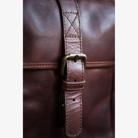 Bolsa para cámara de cuero coñac Berlin