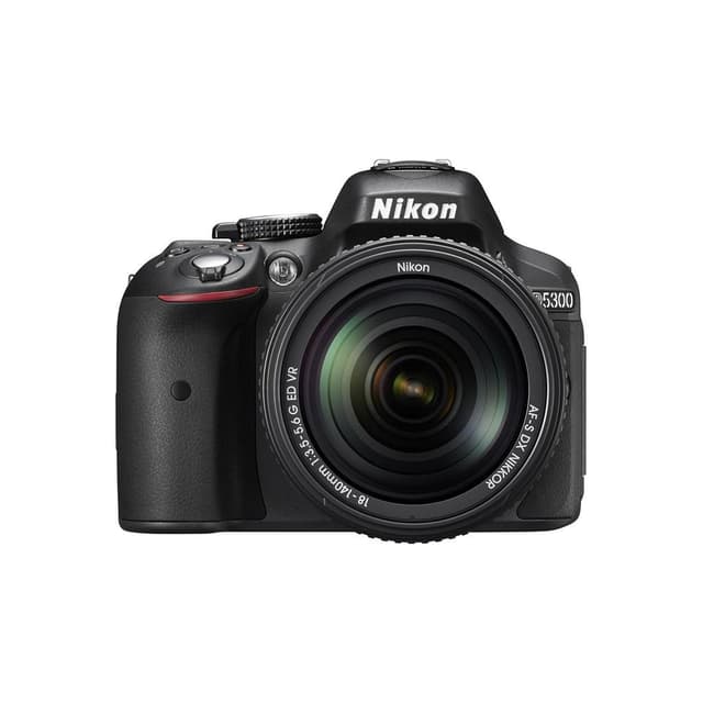 D5300 SLR - Black + Nikkor AF-S DX Nikkor 18-140mm f/3.5-5.6G ED VR f/3.5-5.6G de segunda mano en Camera Market