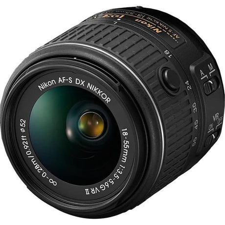 SLR D5200 - Svart + Nikon Nikkor AF-S DX 18-55mm f/3.5-5.6 G VR II f/3.5-5.6