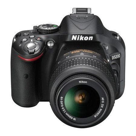 SLR D5200 - Svart + Nikon AF-X DX Nikkor 18-55mm f/3.5-5.6GVR f/3.5-5.6
