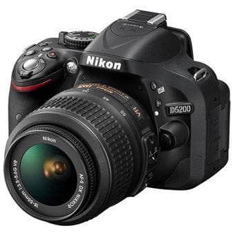 SLR D5200 - Svart + Nikon AF-X DX Nikkor 18-55mm f/3.5-5.6GVR f/3.5-5.6