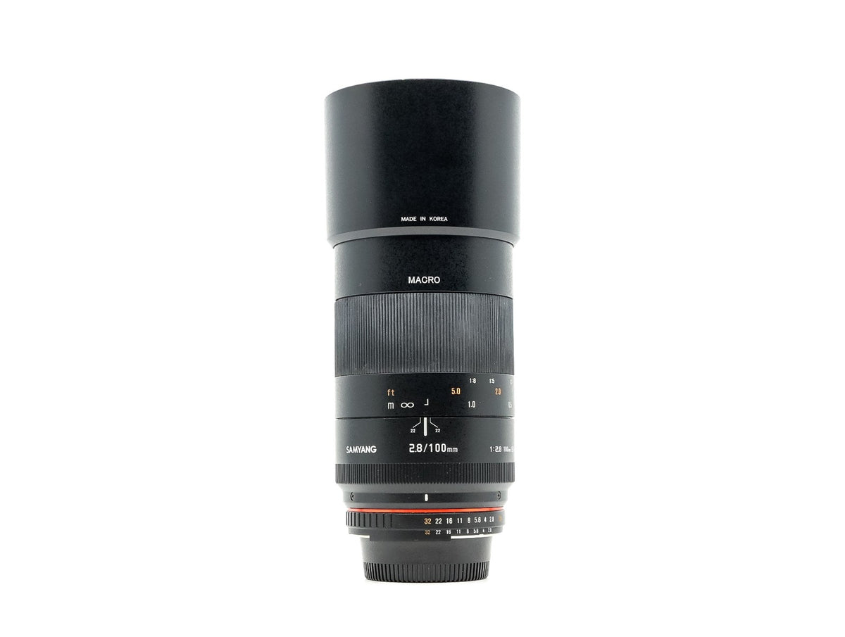 Samyang 100mm f/2.8 ED UMC Macro - Nikon-fattning · imagen principal