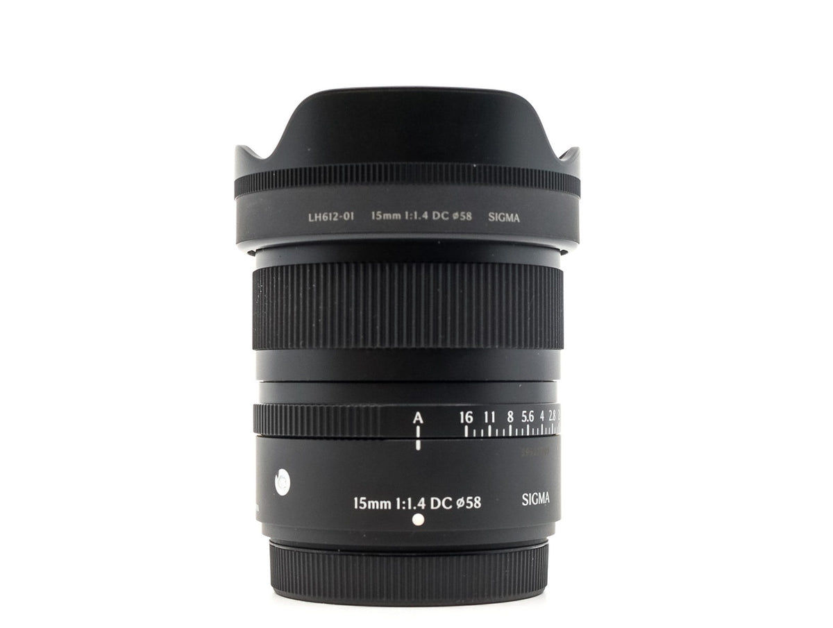 Sigma 15mm f/1.4 DC Contemporary - Fujifilm X-fattning · imagen principal