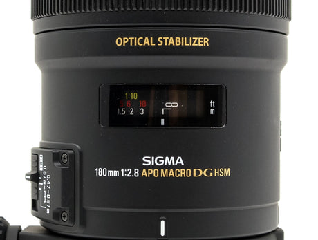 Sigma 180mm f/2.8 EX APO DG Macro OS HSM - Canon EF-fattning