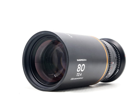 Venus Laowa 80mm T2.4 Nanomorph [Amber Flare] - Canon RF-fattning