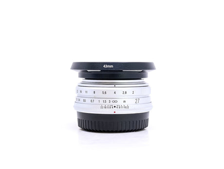 Voigtlander Ultron 27mm f/2 - Fujifilm X-fattning