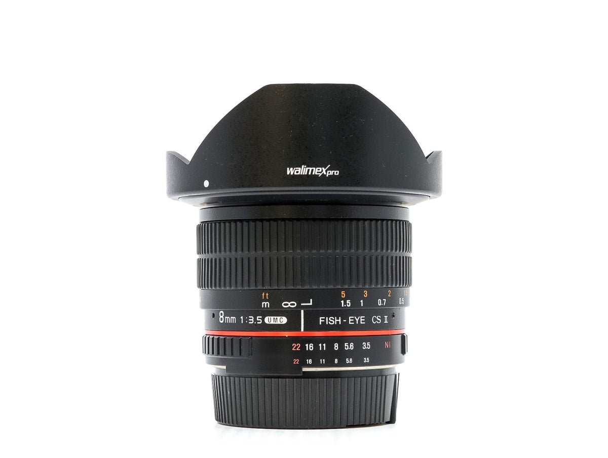 Walimex Pro 8mm f/3.5 UMC CS Fisheye II - Nikon Passning · imagen principal
