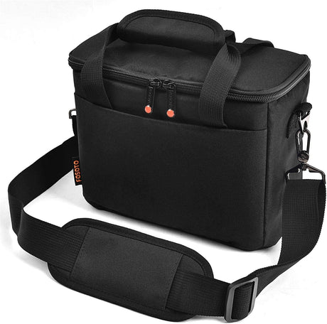 FOSOTO Shockproof Waterproof DSLR SLR Camera Case Bag Shoulder Bag for 1 Camera, 1 or 2 Lenses and Photo Accessories for Canon 700D 1200D 600D, Nikon Sony a7 II a6400, Panasonic 